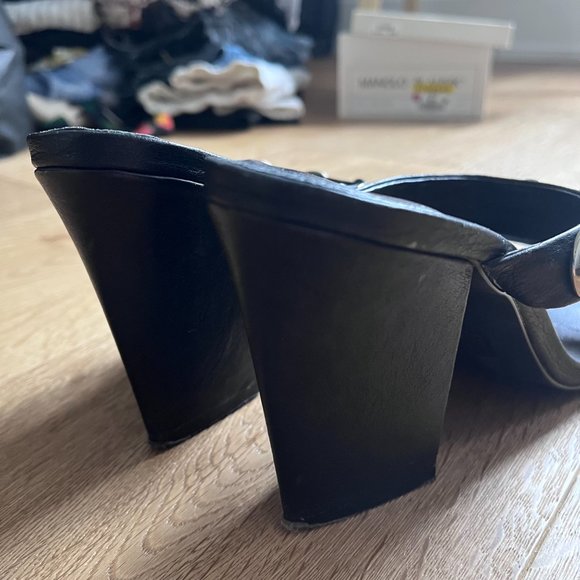 Sol Sana Black Mules with Silver Hardware Size 38 from Revolve - Picture 6 of 7